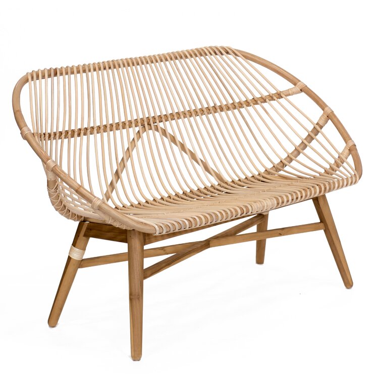 Outdoor bench store rattan